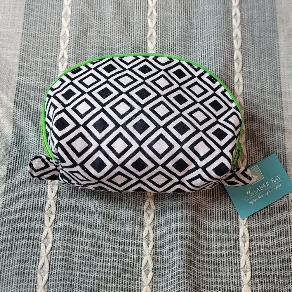 NWT- MALABAR BAY Organic Cotton Makeup Bag Set